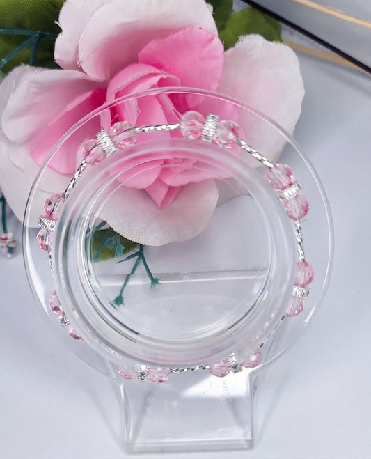 pulsera rosa pastel