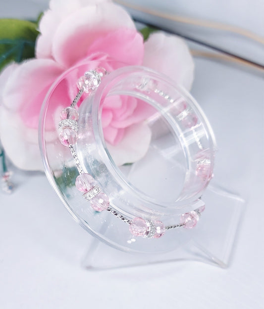 pulsera rosa pastel