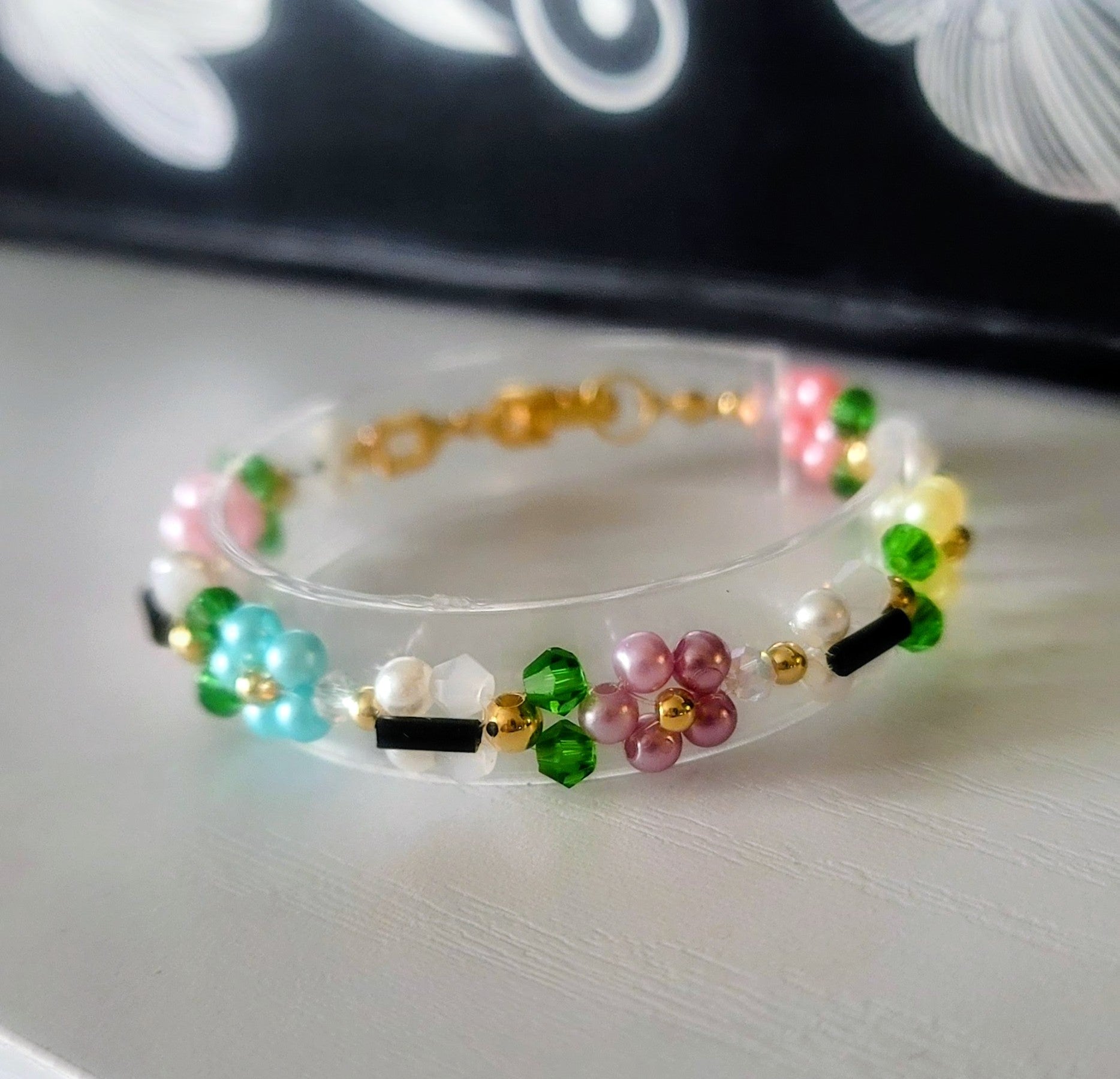 Armband Blume Schmetterling