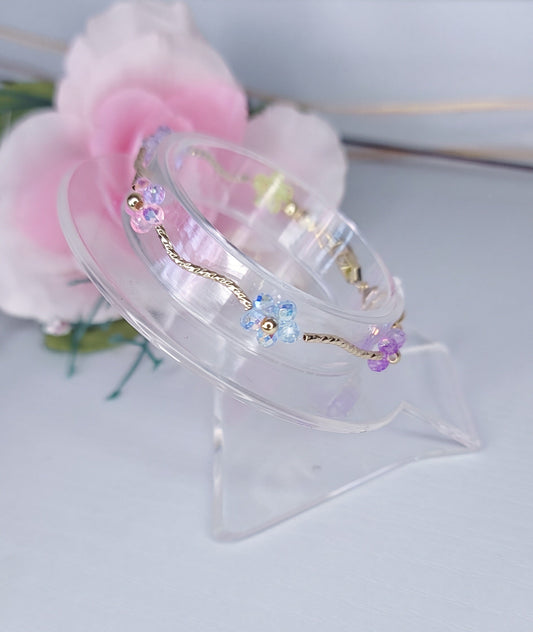 pulsera arcoiris de cristal