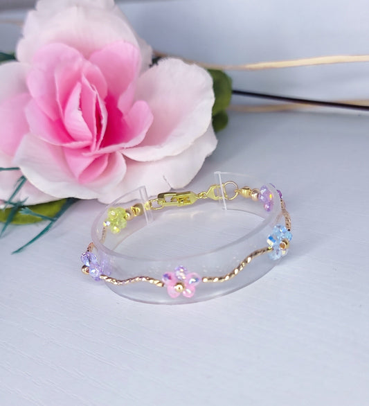pulsera arcoiris de cristal